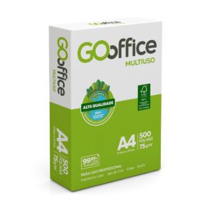 Papel Sulfite A4 Go 75g - Office Branco - Caixa com  5000 Folhas