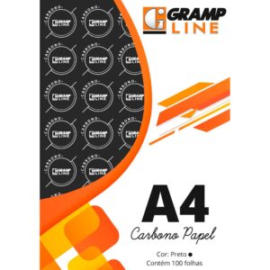 Papel carbono preto A4 Gramp Line PT 100 FL