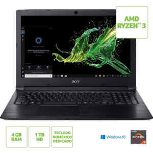 Kit Notebook Acer Aspire 3 + Mochila Green, Windows 10