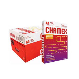 Papel Sulfite Chamex alcalino A4 75gr – Caixa com 5000 folhas