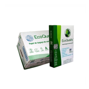 Papel Sulfite Reciclado Branco Eco Qualyt A4 75gr – Caixa com 5000 folhas