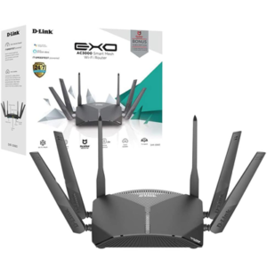 Roteador Smart Mesh EXO Wireless MU-MIMO Tri-Band D-Link DIR-3060 AC3000Mbps 6 Antenas