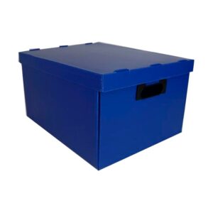 Caixa Organizadora Gde 440x320x230mm Azul Go Office