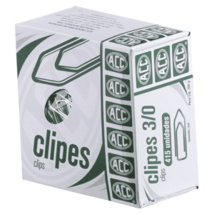 Clips n.3/0 galvanizado caixa com 500g / 415un