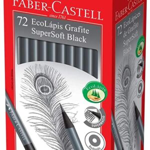 Lápis Preto Grafite C/72 Un- Supersoft- Faber Castell