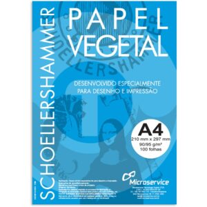Papel vegetal 90/95g 210x297mm - Microservice PT 100 UN