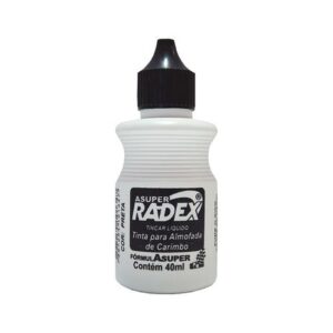Tinta para Carimbo Preto 40ml 1 UN Radex